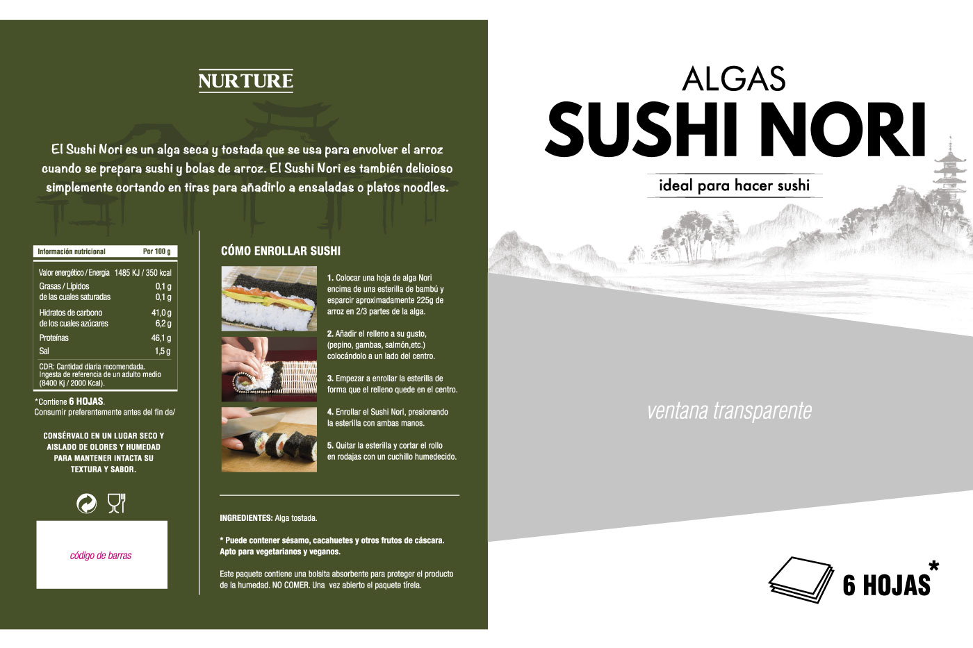 dobleessa packaging algas sushi nori