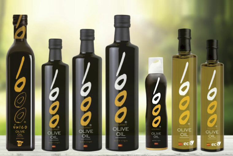 Aceite de oliva 1000 gourmet packaging creativo