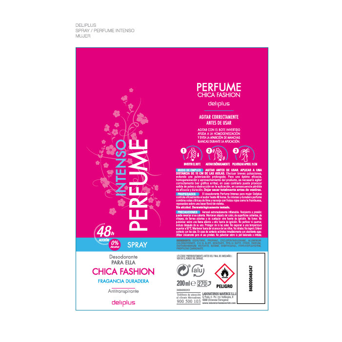 DEO Desodorante Deliplus packaging perfume 1
