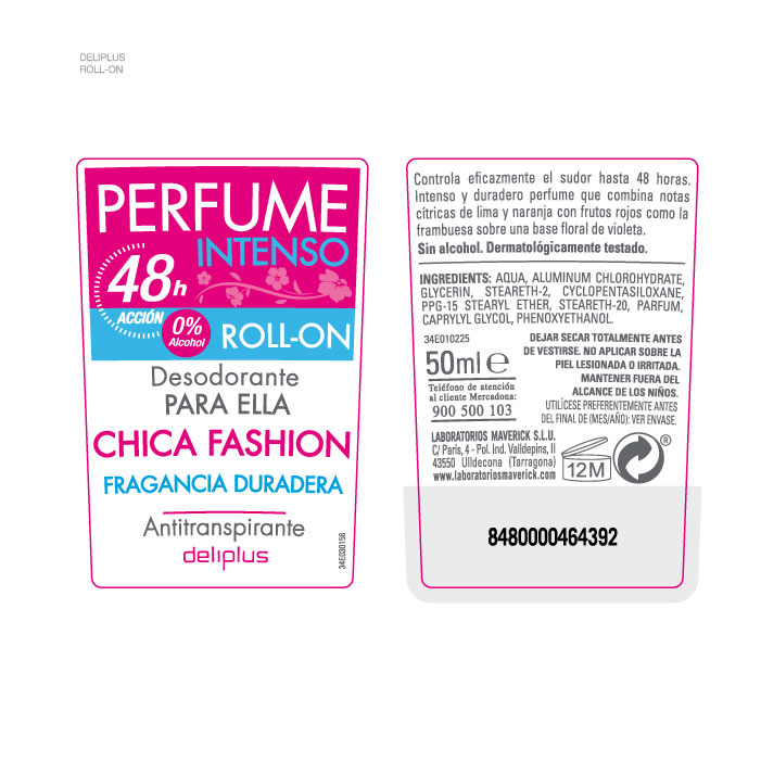 DEO Desodorante Deliplus packaging perfume roll on 1