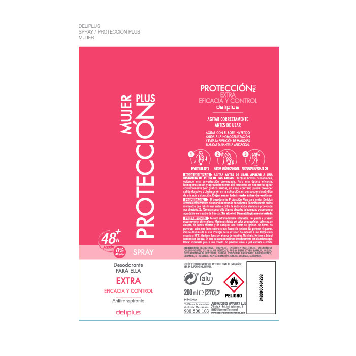 DEO Desodorante Deliplus packaging proteccion mujer 2
