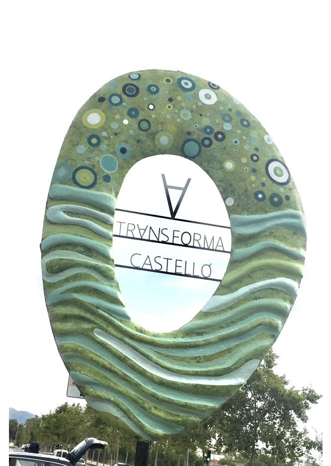 Edusi Transforma Castello green marketing sostenible escultura