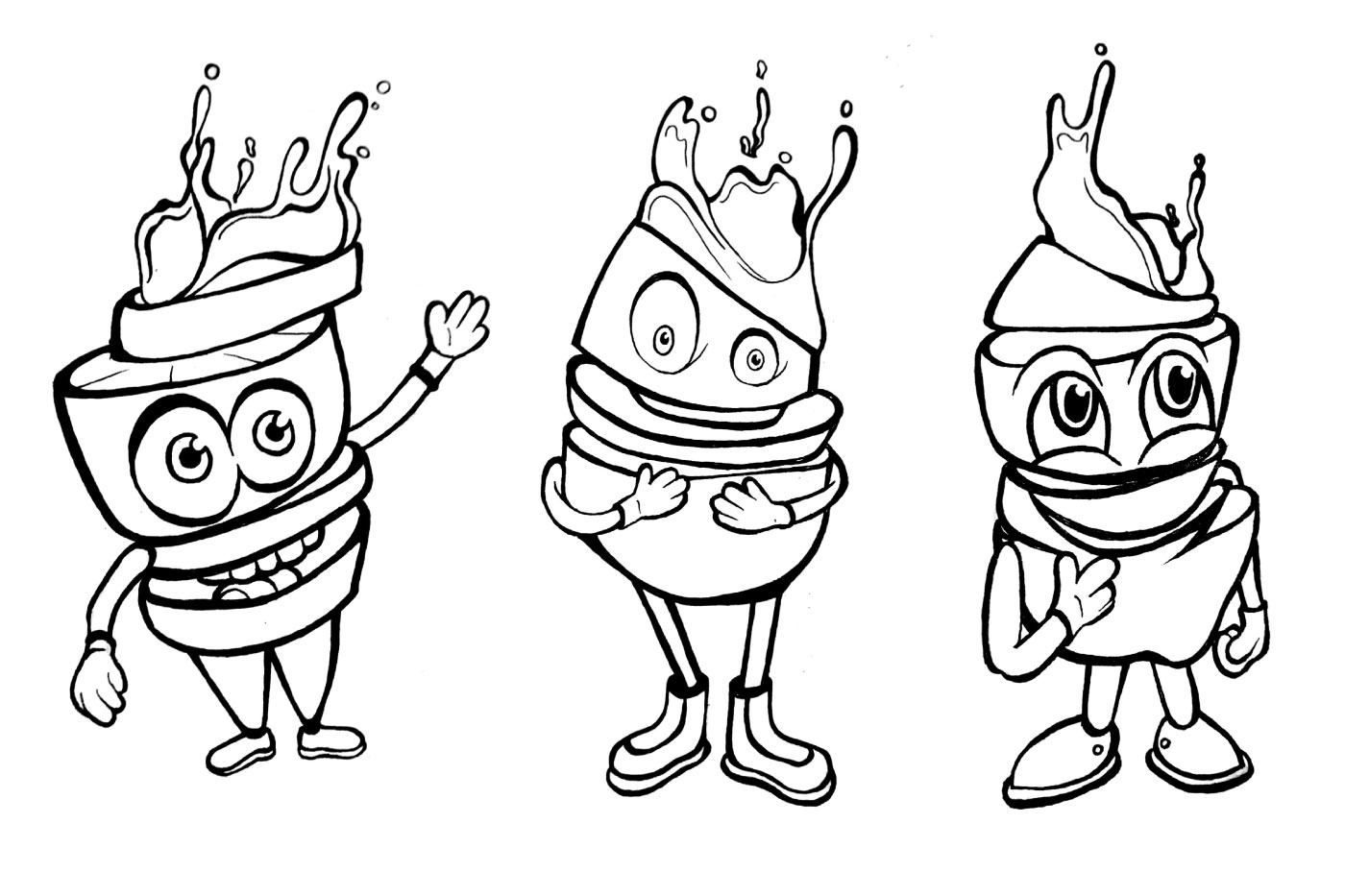 Fresquitos Kids ilustracion original dobleessa proceso creativo