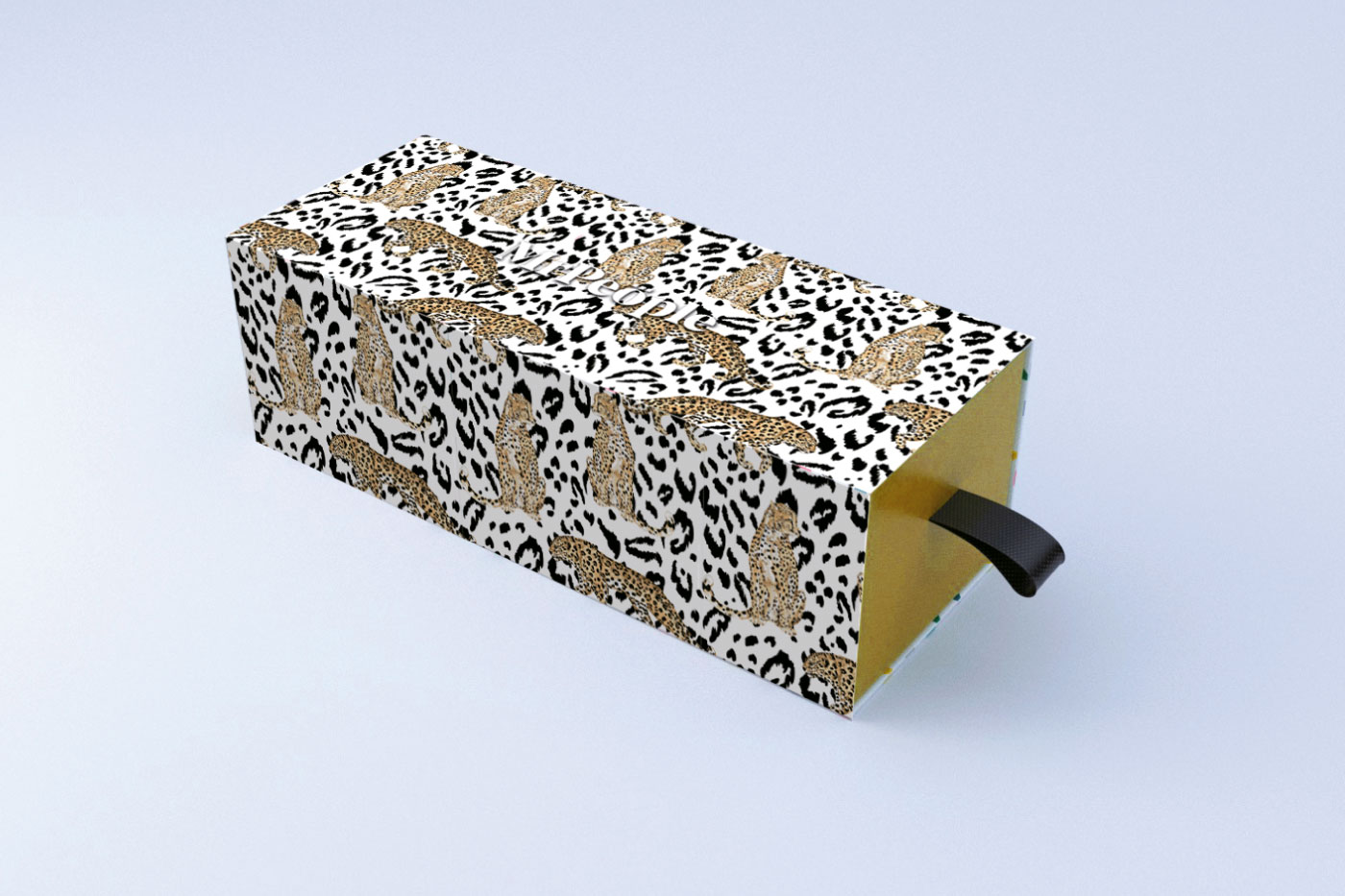 MR. PEOPLE BOX COLLECTION creatividad packaging patron leopardo 2