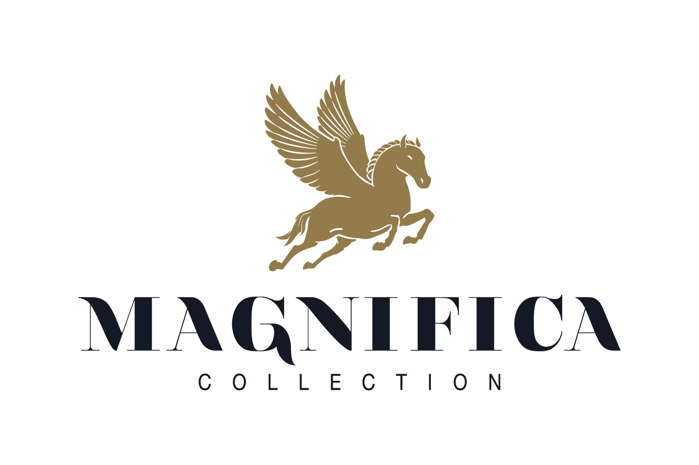 Magnifica collection dobleessa concepto logo simbolo