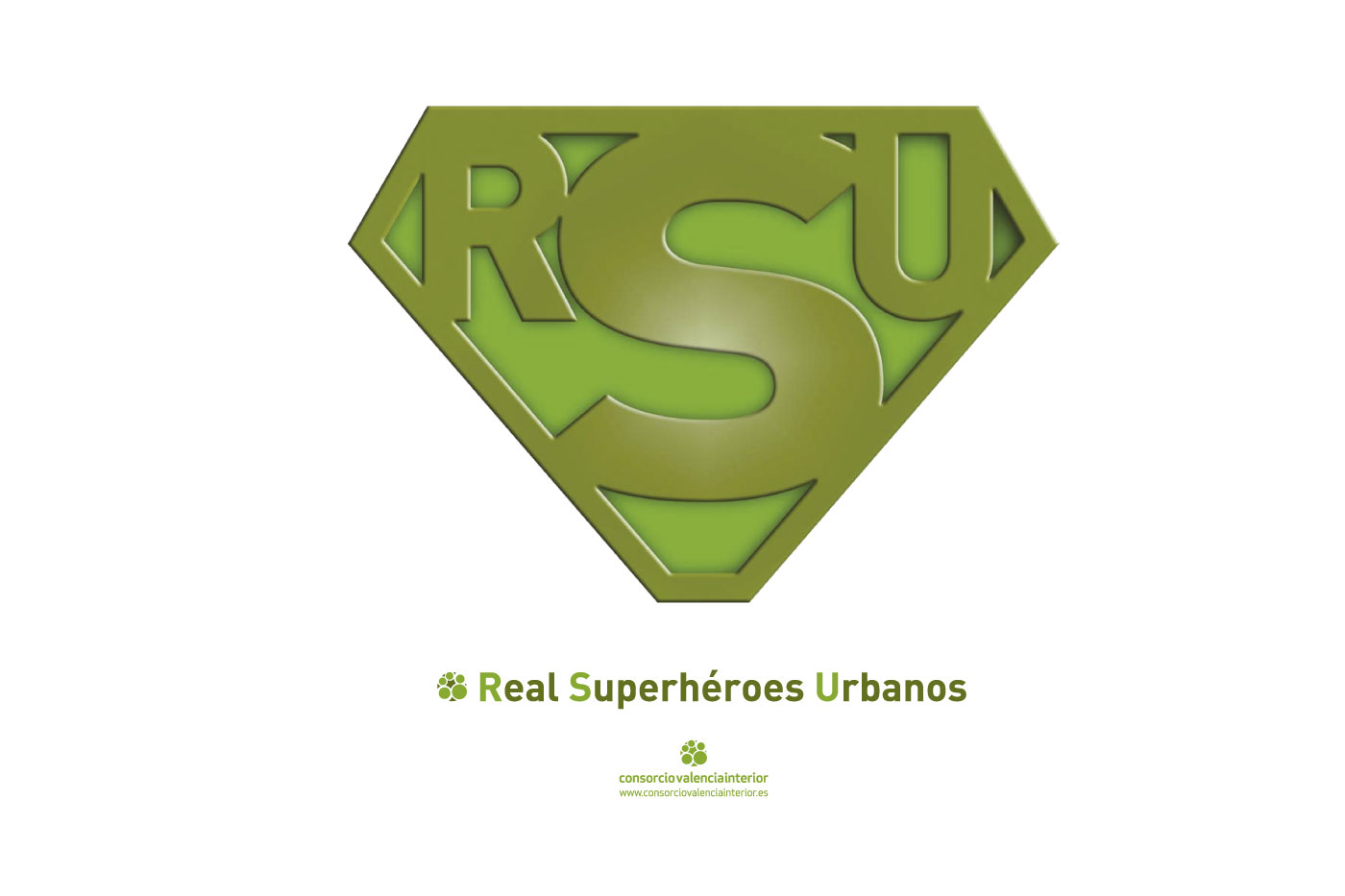 Real super heroes urbanos identidad grafica