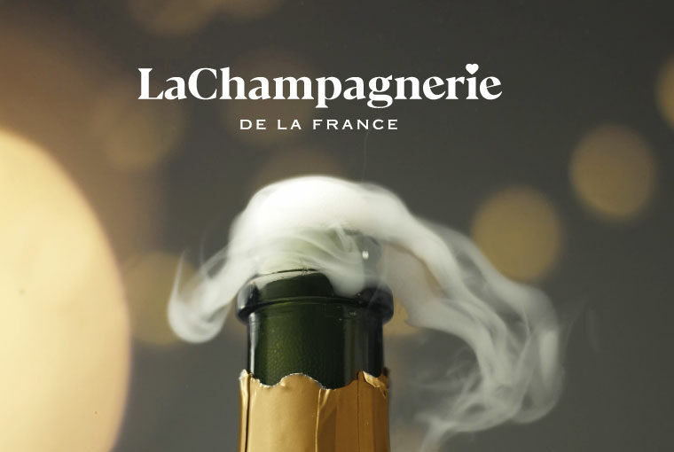 diseno de marca dobleessa La champagnerie