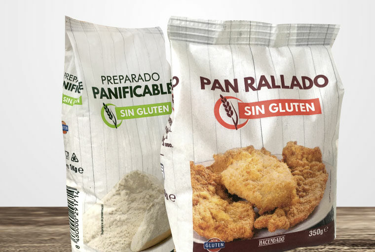 Packaging Productos Sin Gluten Hacendado